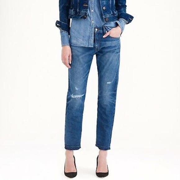 J. Crew Denim - J Crew Point Sur Selvedge Cropped Denim Jeans 32